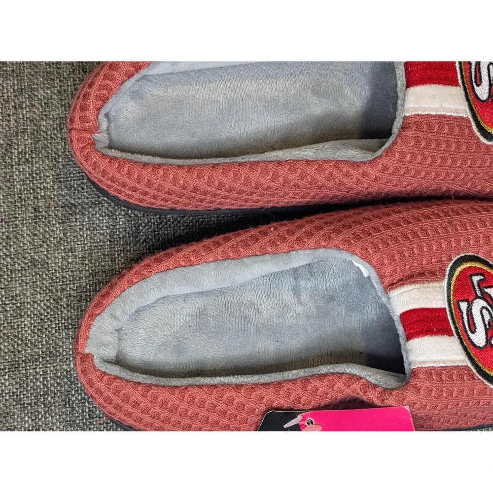 Foco San Francisco‎ 49ers Red Slip On Slippers Size Small 7/8 NFL Football
